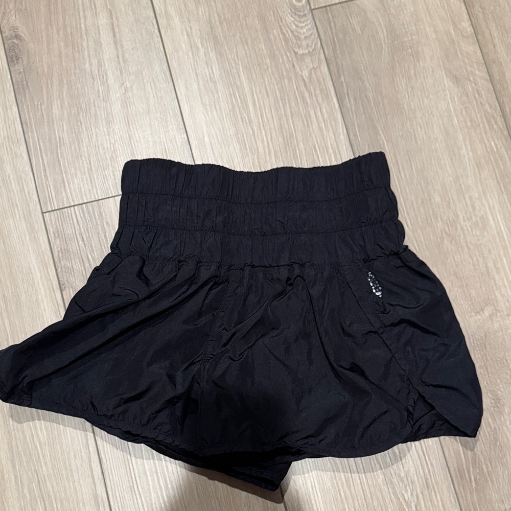 Free People Black High-Rise Athletic Skort